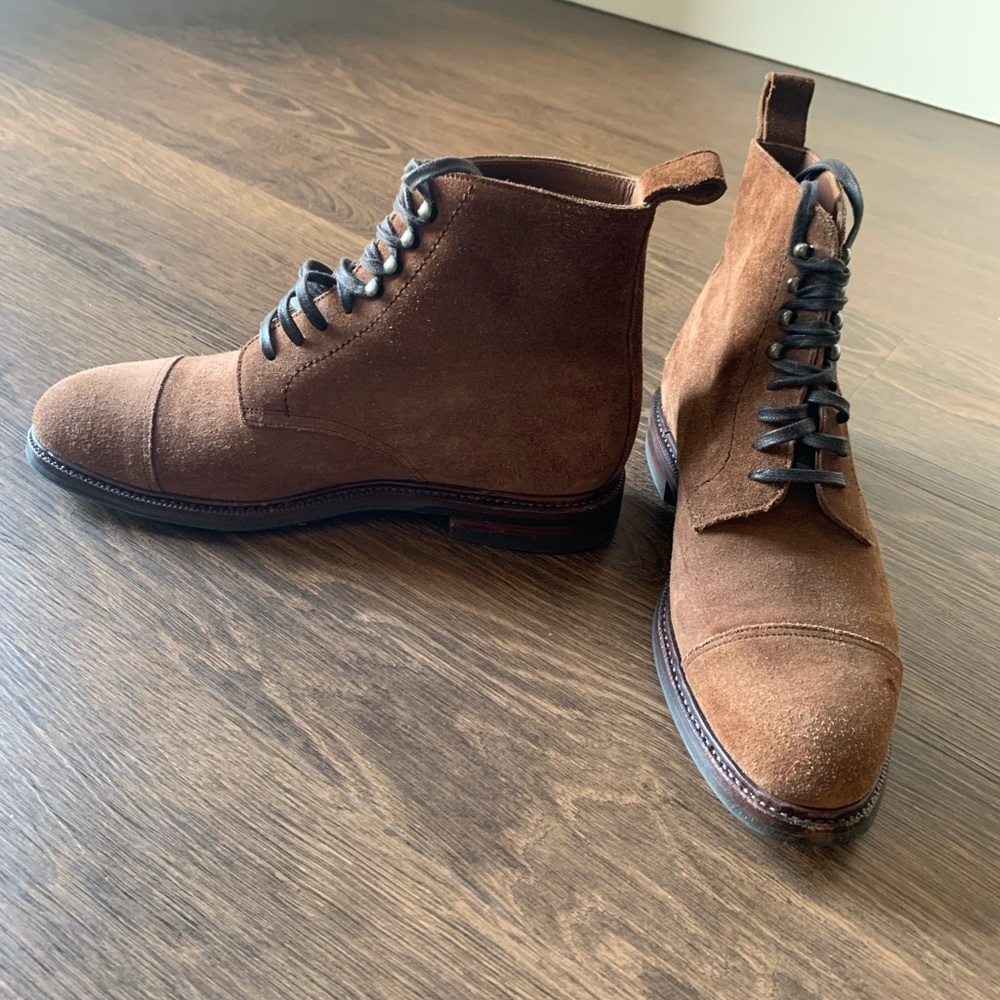 Meermin Derby Boot Snuff Suede